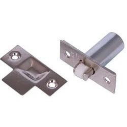 Image of Excel Hardware Adjustable Roller Mortice Door Catch / Latch 38mm Nickel Plated