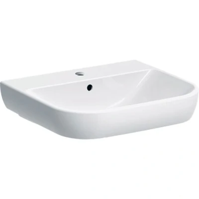 Image of Geberit Smyle 550mm 1 Taphole Washbasin White 500.227.01.1