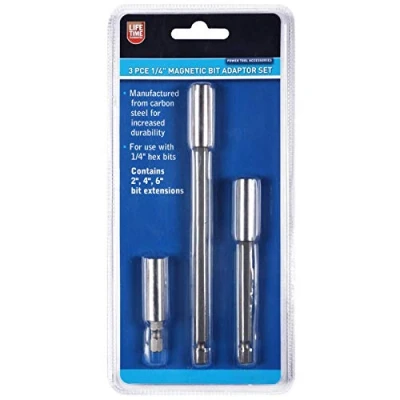 Image of Blue Spot Tools 14124 3 Piece 1/4&quot; Magnetic Bit Adaptor Set