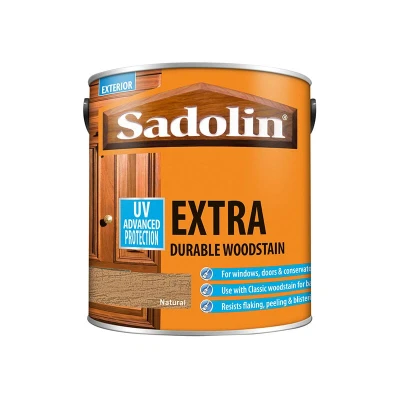 Image of Sadolin Extra Durable Woodstain Natural 2.5 litre