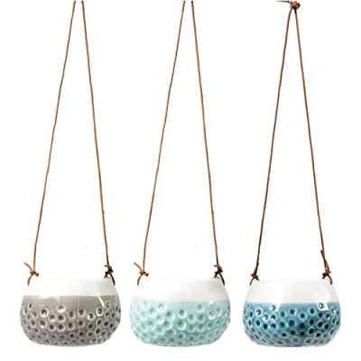 Image of Burgon &amp; Ball Baby Dotty Trio Hanging Baskets Set