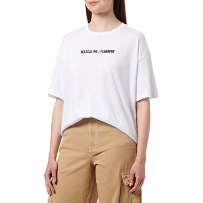 Image of DeFacto Women&#039;s Z4304AZ T Shirt, White, S