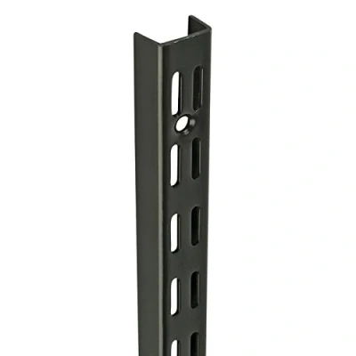 Image of 10 Pack 430mm Black Watson Twin Slot Shelving Upright