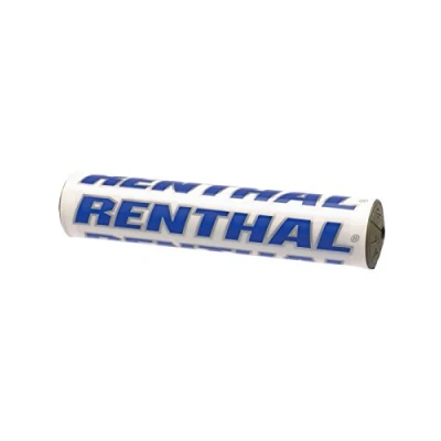 Image of Renthal Supercross Handlebar Pad 254 mm, Blue Foam Padding with PVC Cover