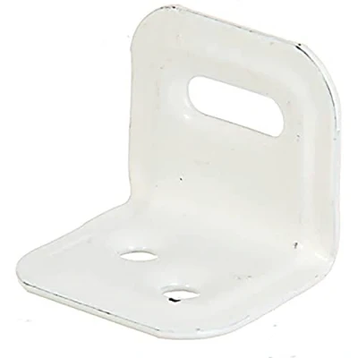 Image of Adjustable Bracket with Slot 25 x 30 mm White