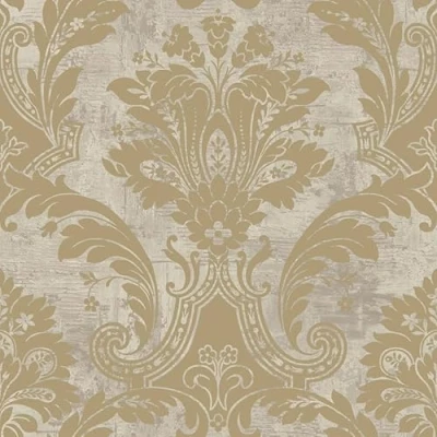 Image of WPE® 2316 Plaster Effect with Damask Gold Floral Wallpaper by Belgravia Luxury Look, Classy, Sophisticated Design Eloquent Feature Wall Stunning