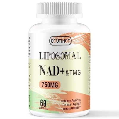 Image of Liposomal NAD+ 500mg with TMG 250mg, Actual Supplement (Not a Precursor), Superior Absorption, Natural Energy Boost for Longevity &amp; Cellular Health