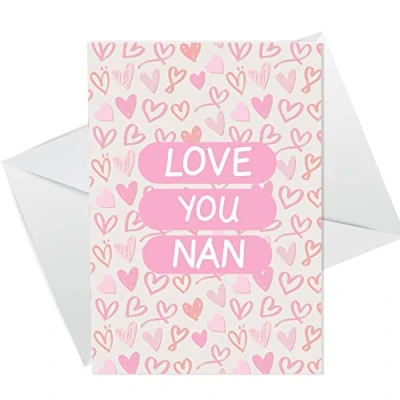 Image of Card For NAN Mothers Day Birthday LOVE YOU From Grandchildren