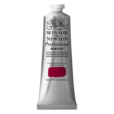 Image of Winsor &amp; Newton 2320545 Artist Acrylic, Quinac Magenta, 60 ml (Pack of 1)