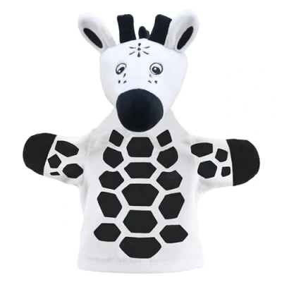 Image of The Puppet Company My First Black and White Giraffe Hand PC003836