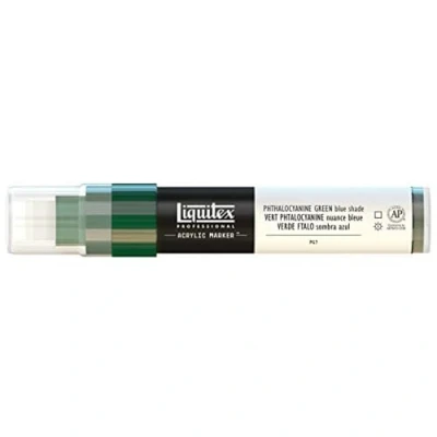 Image of Liquitex Professional Paint Marker with 8 15 mm Wide Nib Phthalocyanine Green Blue Shade