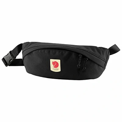 Image of Fjällräven Unisex Adult Ulvö Hip Pack Medium Black, 28 x 10 12 cm/2 Litre, One Size
