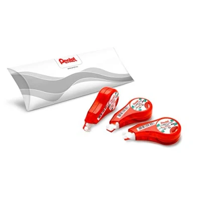 Image of Pentel ZTN25BW Correction Tape Mini Tape, Pack of 3