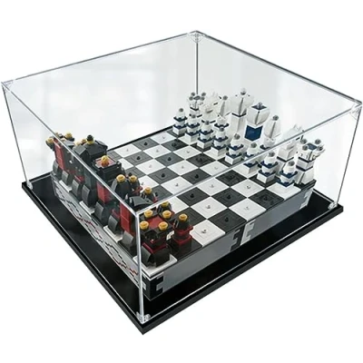 Image of Display Acrylic Case Clear Show Box.Display Box for Lego 40174 Chess Set Building Block Model. (Only Storage Box)(2MM)