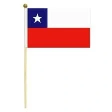 Image of Chile Hand Held Flag