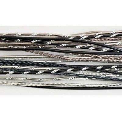 Image of Vaessen Creative Jewellery kit alu stems 40cm x27 ass. silver black,