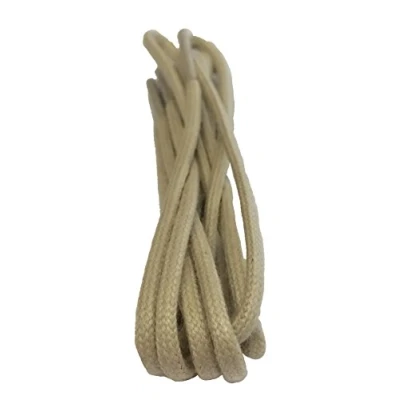Image of Big Laces Round Oatmeal 2mm wide 90cm long Waxed Shoelaces