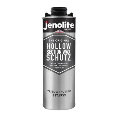 Image of JENOLITE Hollow Section Wax Schutz Brown Rust PREVENTION Ideal for Car Underbories, Doors, Panels, Box Sections Self Sealing Protection 1 Litre