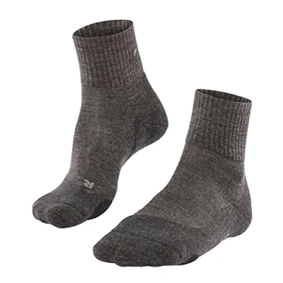 Image of Mens 1 Pair Falke TK2 Wool Short Trekking Socks Charcoal 44 45
