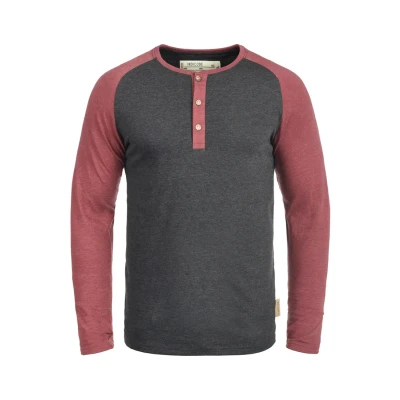 Image of Indicode Jeans Winston Sweatshirt, Men&#039;s, Size: Medium, Charcoal/wine