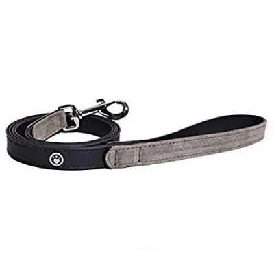 Image of Rosewood Luxury Leather Dog Lead, 40 x 3/4 inch, soft touch navy,Blue