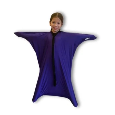 Image of Playlearn Sensory Body Socks Helps Kids with Autism,Body Sock Full Wrap for Hyposensitivity Stress,Self Claming,Relaxing, Compression ADHD,Anxiety, ASD, Special Needs Small