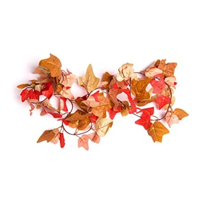 Image of Best Artificial 210cm / 7ft Ivy Garland Hanging Vine String Plant (Large Two Tone Autumn English LG 15)