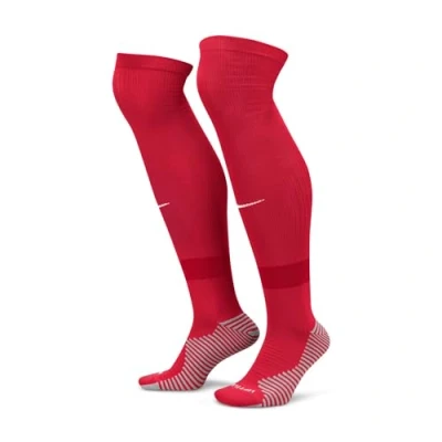Image of Nike FQ8253 657 Strike Dri FIT Socks Unisex UNIVERSITY RED/GYM RED/WHITE Size XS