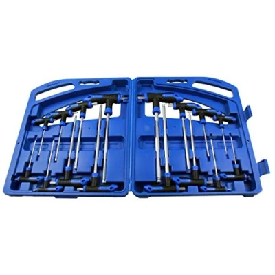 Image of US PRO 16pc T HANDLE BALL END HEX &amp; TORX KEY SET B1587