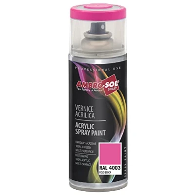 Image of Ambro Sol V4004003 Multipurpose Acrylic Enamel Spray Paint, Heather Red, 400 ml