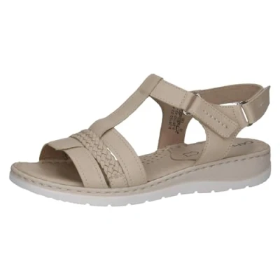 Image of CAPRICE Women&#039;s 9 28750 42 Wedge Sandals, Eggshell Nappa, 6 UK