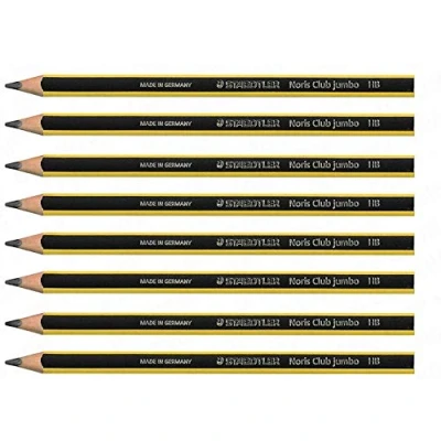 Image of Staedtler Noris 119 Triplus Jumbo Triangular Learners Pencil HB Pack of 8