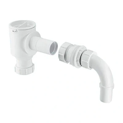 Image of McAlpine Complete Screened Tank Overflow Connector Extended �&quot; R30E