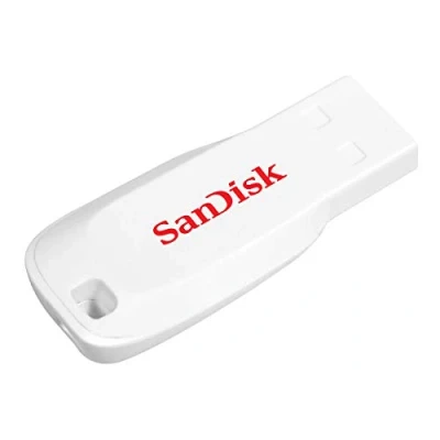 Image of SanDisk Cruzer Blade 16GB USB Flash Drive White