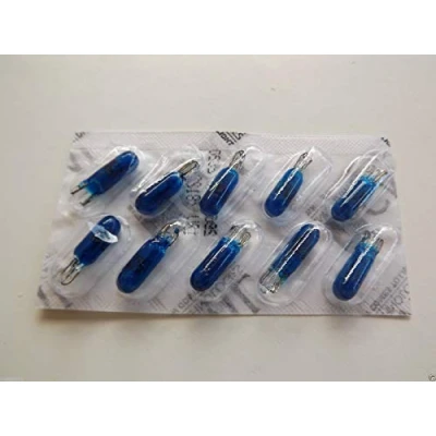 Image of 10 x SMALL 5mm FRUIT MACHINE BULBS (BLUE)