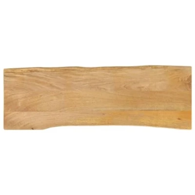 Image of vidaXL Mango Wood Live Edge Tabletop Replacement Board Solid Dining/Living 110x40x2.5 cm