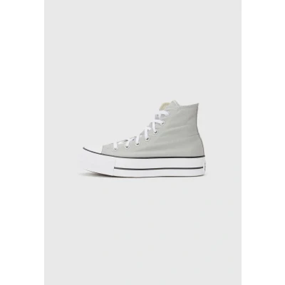 Image of Converse Chuck Taylor ALL STAR Hightop trainers, Women&#039;s, Size: 8, Grey area/white/black shoes