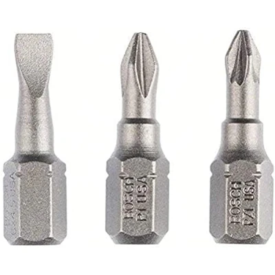 Image of Bosch 2607001765 25 mm LS PH1 PZ1 Bit Set (3 Piece)