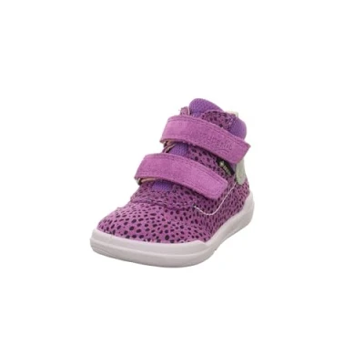Image of Superfit Barefoot Superfree Hightop trainers for kids, Size: 4.5K/5K, Lila/hellgrün Leather and textile