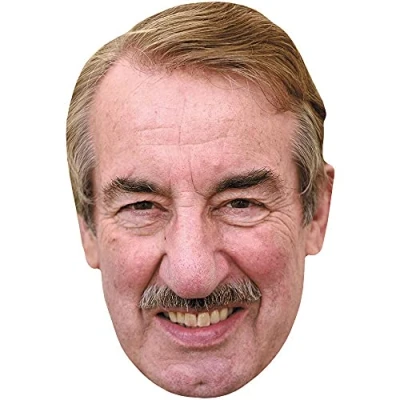 Image of John Challis (Smile) Celebrity Mask, Flat Card Face, Fancy Dress Mask