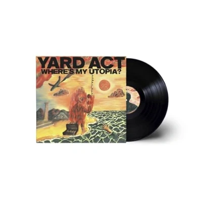 Image of Yard Act Where&#039;s My Utopia? Utopian Orange vinyl + Sticker Set Sealed 2024 UK LP ZENFC025LPX2