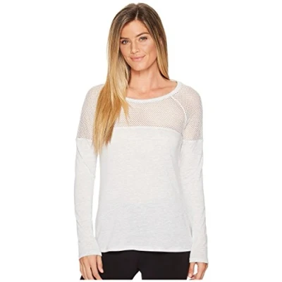Image of Lorna Jane Women Valley Long Sleeve Top T Shirt Snow Marl, S