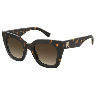 Image of Tommy Hilfiger Sunglasses, Women&#039;s, Size: 50, Havana