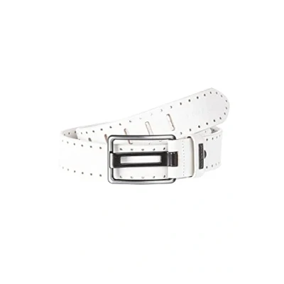 Image of Red Bridge Men&#039;s Genuine Leather Belt with Side Holes White