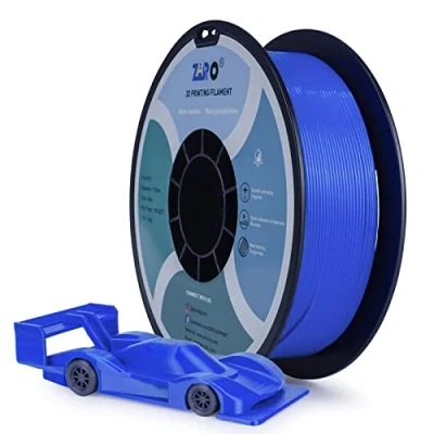 Image of ZIRO PLA Filament 1.75mm, 3D Printer PRO Basic Color Series 1.75MM 1kg (2.2lbs), Dimensional Accuracy +/ 0.03mm, Blue