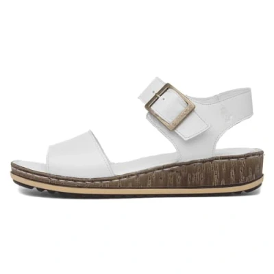 Image of Hush Puppies Women&#039;s Ellie Wedge Sandal, White, 7 UK