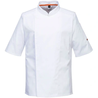 Image of Portwest Stretch Mesh Air Pro Short Sleeve Jacket White Large