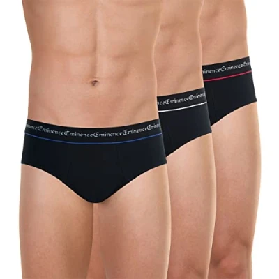 Image of Eminence Men&#039;s Business Panties, Noir (Noir/Noir/Noir 0810), Large (Pack of 3)