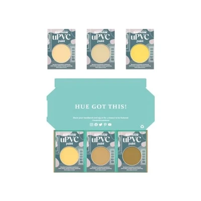 Image of Rust Oleum uPVC Paint in Satin Finish Warming Yellows Tester Box
