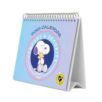 Image of Grupo Erik Snoopy Desk Calendar 2025 8 x 7 inches 20 17 cm 12 Month Planner, Desktop 2025, Gifts, Merchandise
